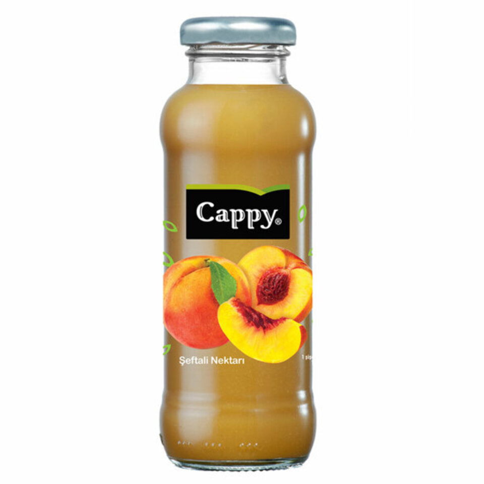 CAPPY MEYVE SUYU 250 ML-ŞEFTALİ (CAM)